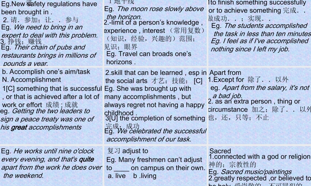 Unit2 Language point in integrating skills 新课标 人教版 课件
