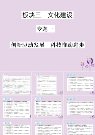 中考道德与法治总复习 板块三 文化建设课件