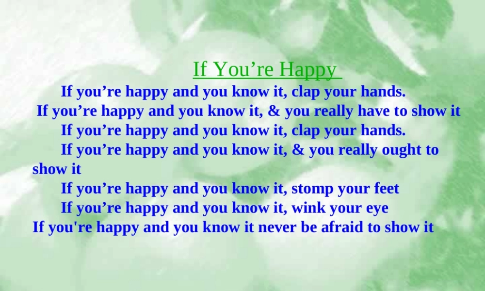 Unit21 body language 人教版1 课件