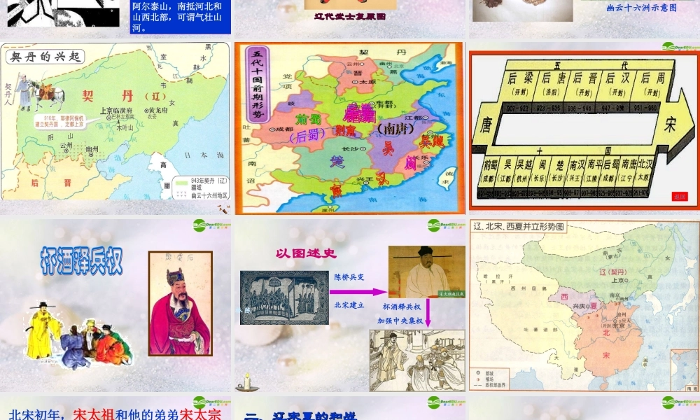 七年级历史下册 辽宋夏金的和战课件 中图版 课件