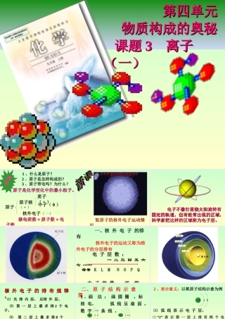 九年级化学离子课件二 新课标 人教版 课件