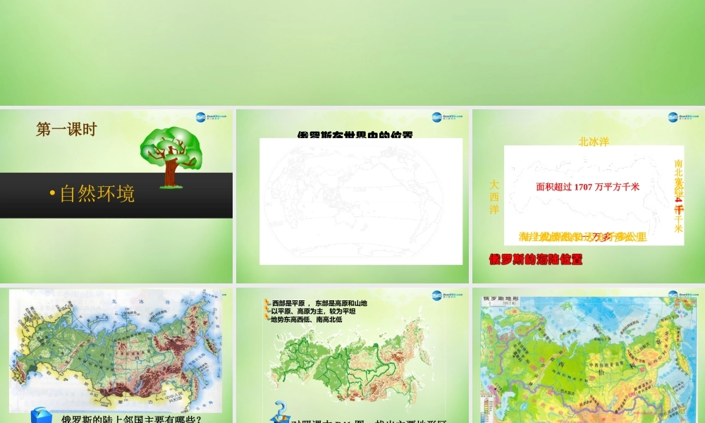 七年级地理下册 第七章 第四节 俄罗斯课件1 新人教版 课件