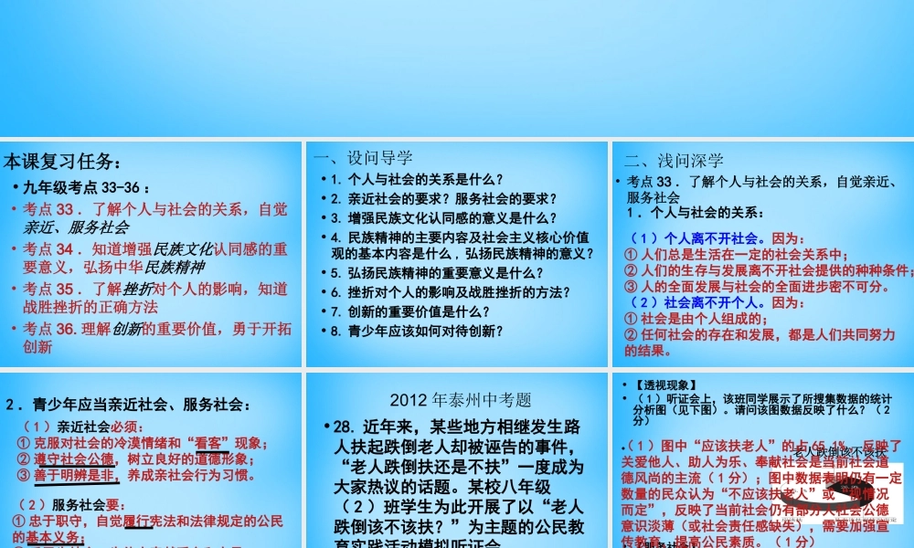 九年级 考点33 38复习课件