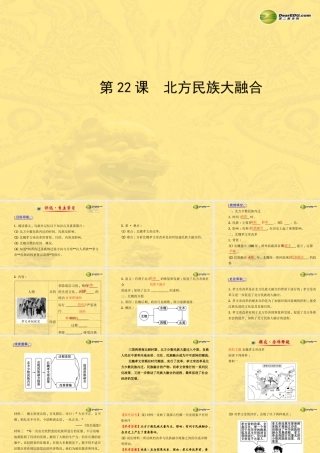七年级历史上册 第四单元 第22课 北方民族大融合课件 岳麓版 课件