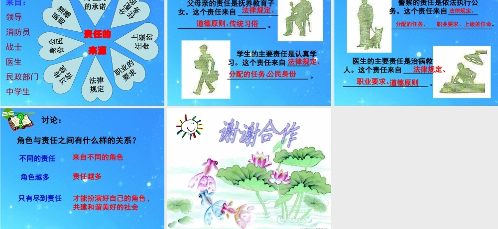 七年级政治上册(角色与责任)课件 北师大版 课件