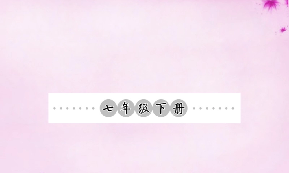 中考语文 第一轮 复习教材 夯基固本 七下 语音、汉字、词语梳理课件 新人教版 课件