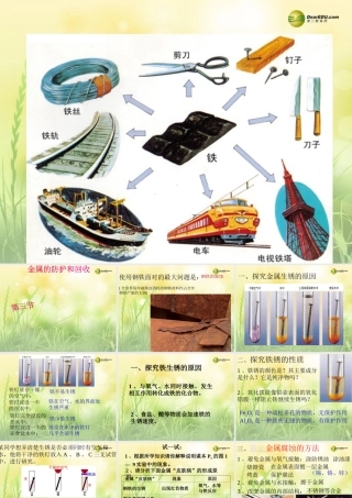 九年级化学全册 5-3 金属的防护和回收课件 沪教版 课件