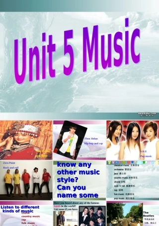 Unit5 Music 新课标 人教版 必修3 课件