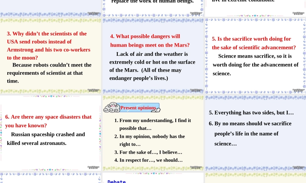 Unit2 Speaking课件示例 人教版 课件