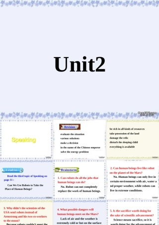 Unit2 Speaking课件示例 人教版 课件