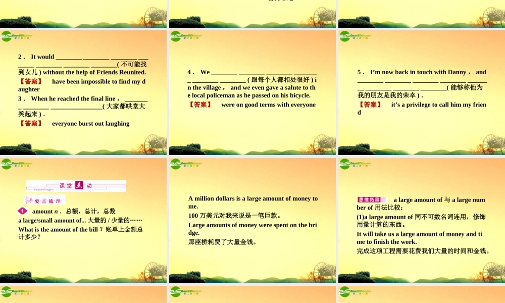 (陕西)(龙门亮剑)高三英语一轮课件 Module 3 外研版选修6 课件