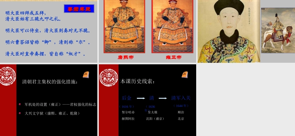七年级历史下册 3.18(君主集权的强化)课件 鲁教版 课件