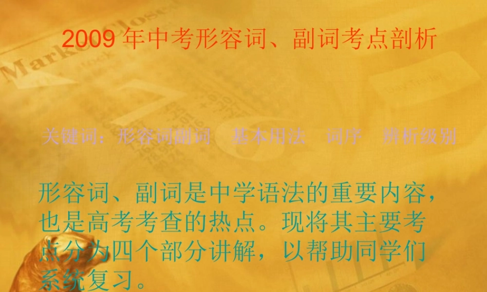 中考英语语法考点石专题复习22 课件