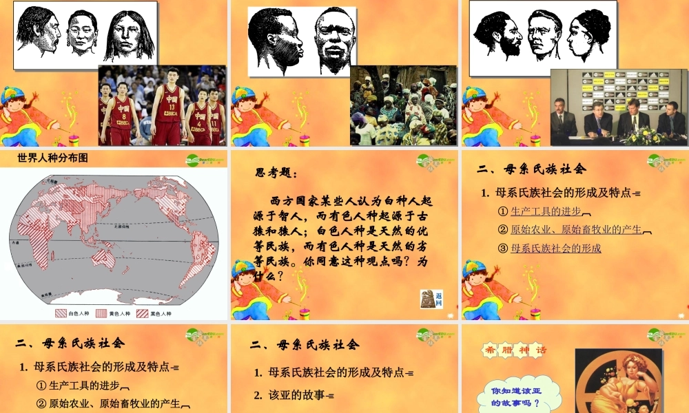 九年级历史上册 第一课史前时期的人类 岳麓版 课件