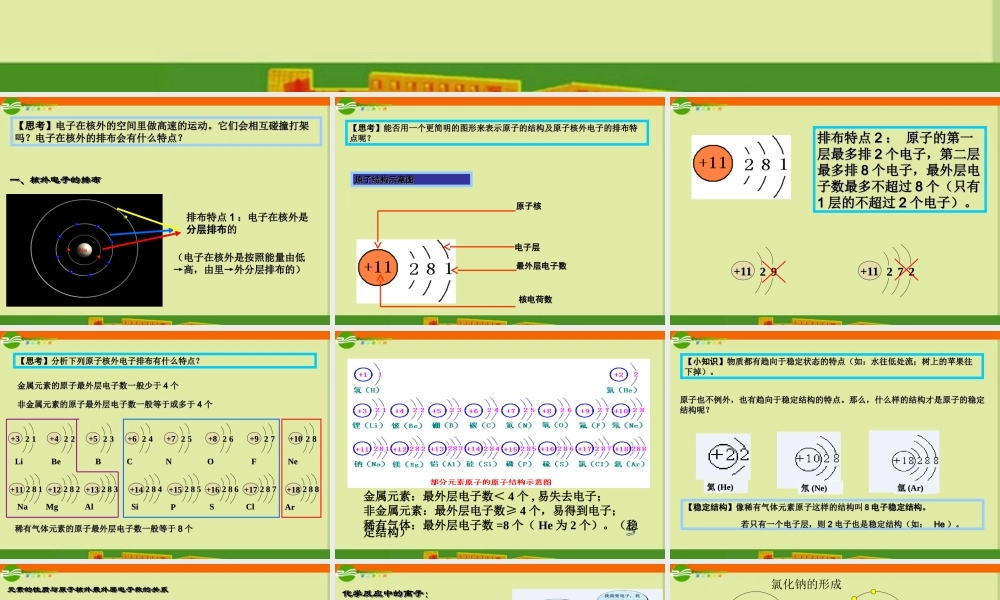 九年级化学 课题3 离子课件 人教新课标版 课件