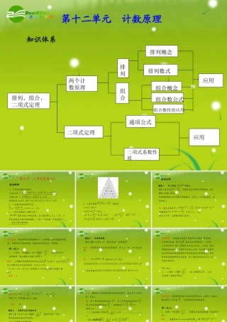 (学案与测评)高考数学总复习 第十二单元第三节 二项式定理 课件