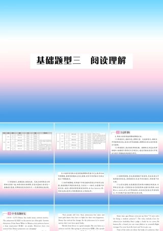 中考英语总复习 第三部分 中考题型实战篇 3 阅读理解习题课件