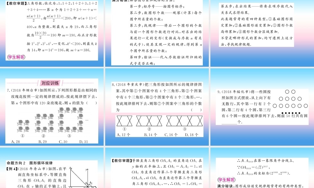 (课标版通用)中考数学总复习 第二轮 小专题集训 题型专攻 小专题(九)习题课件