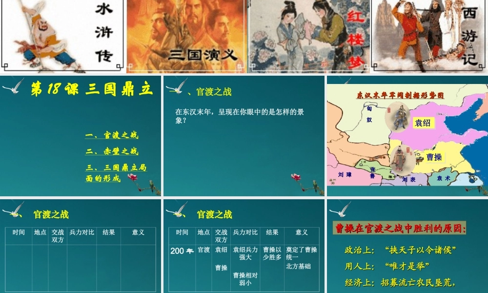 七年级历史上册 第18课 三国鼎立课件 新人教版 课件