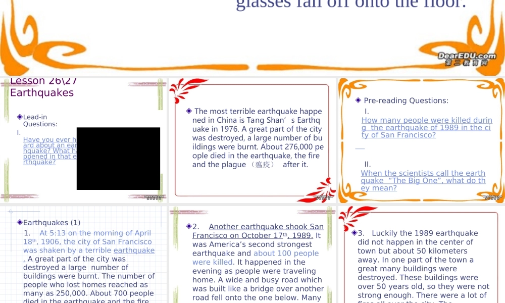 ]高一英语Revision of Lesson25 人教版 课件