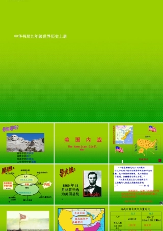 九年级历史上册 第15课美国内战课件
