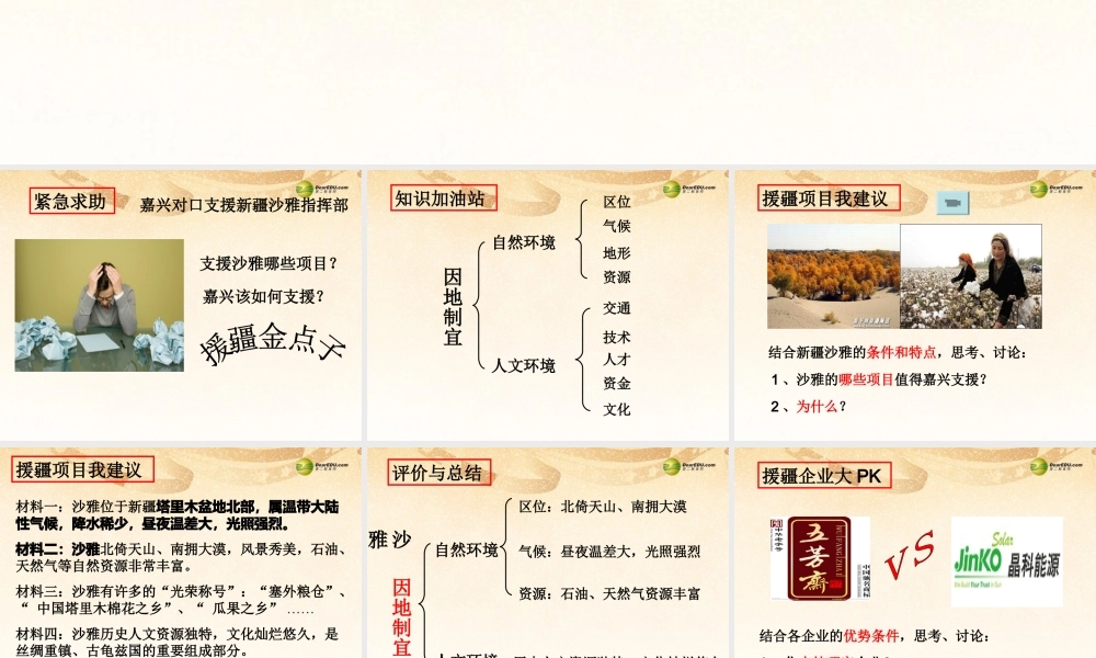 七年级历史与社会上册 第三单元第五课第三框 因地制宜课件 人教版 课件