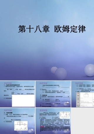中考物理总复习 第十八章 欧姆定律课件