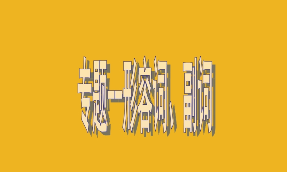 中考英语语法考点石专题复习23 课件