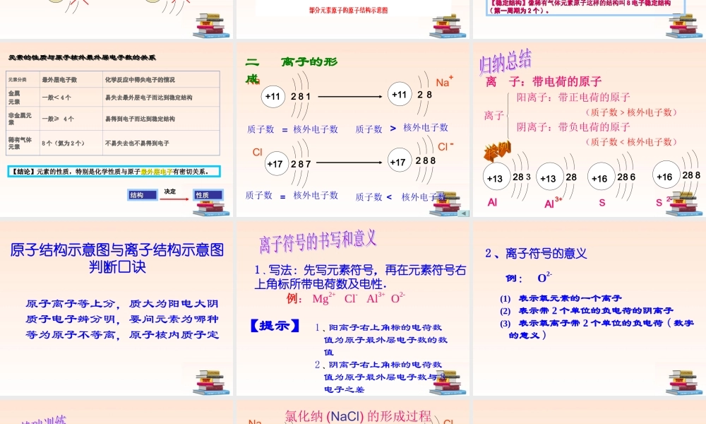 九年级化学上册 43(离子)课件 人教新课标版 课件