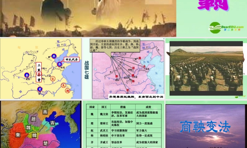 七年级历史上册 战国篇变革与争霸课件 北师大版 课件