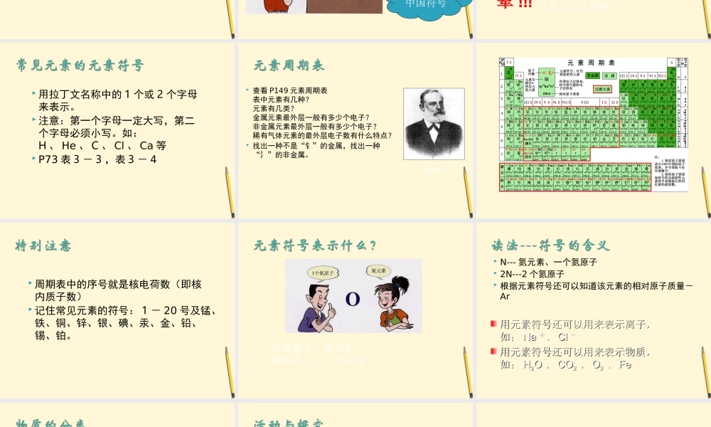 九年级化学 组成物质的化学元素课件 苏教版 课件