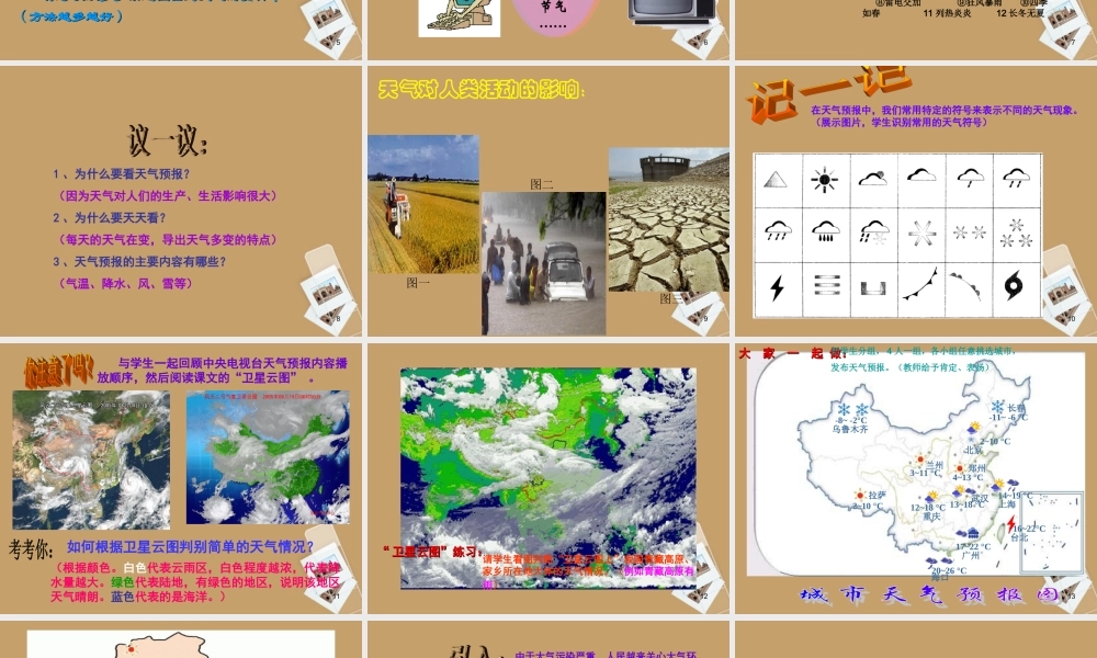 七年级地理上册 4-1天气和气候课件2 湘教版 课件
