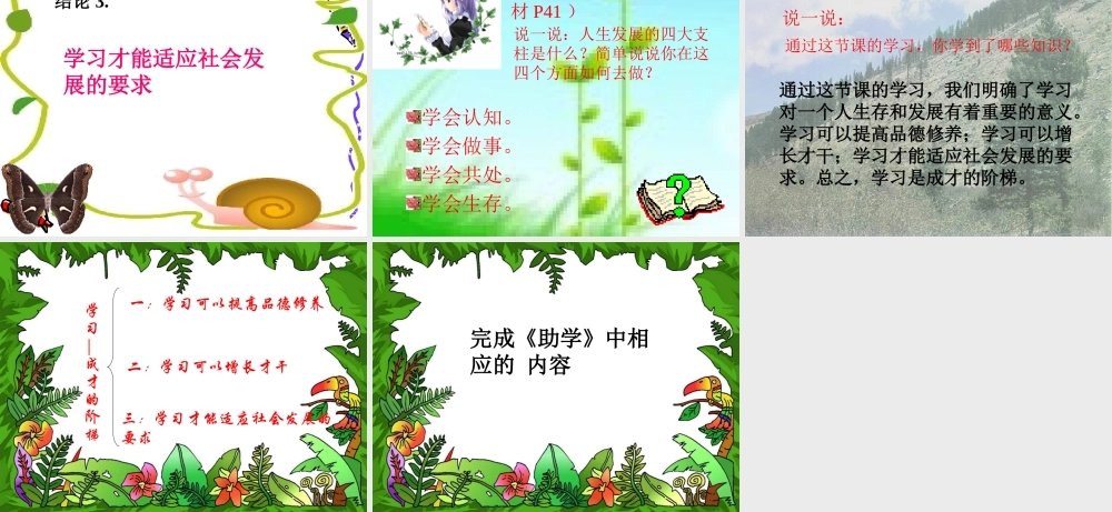 七年级政治第四课  知识让人生更亮丽课件