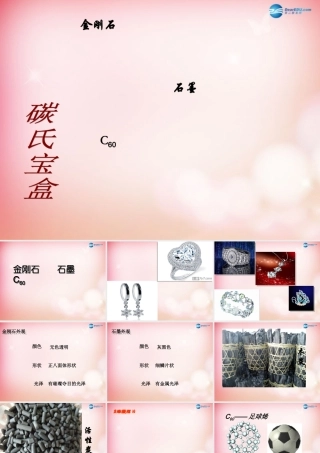 九年级化学上册 61 金刚石 石墨 C60课件 新人教版 课件
