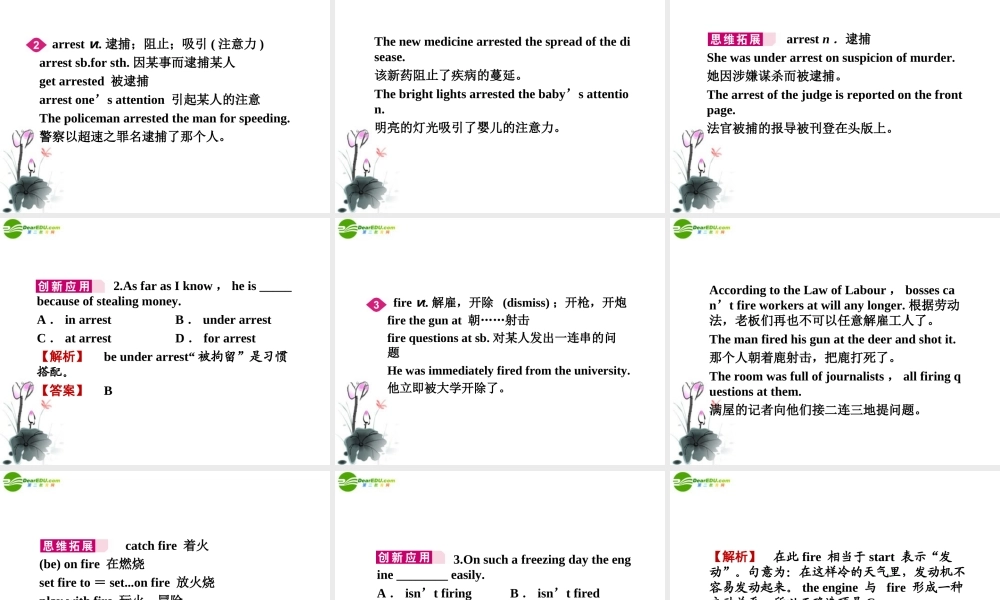 (陕西)(龙门亮剑)高三英语一轮课件 Module 1 外研版必修4 课件