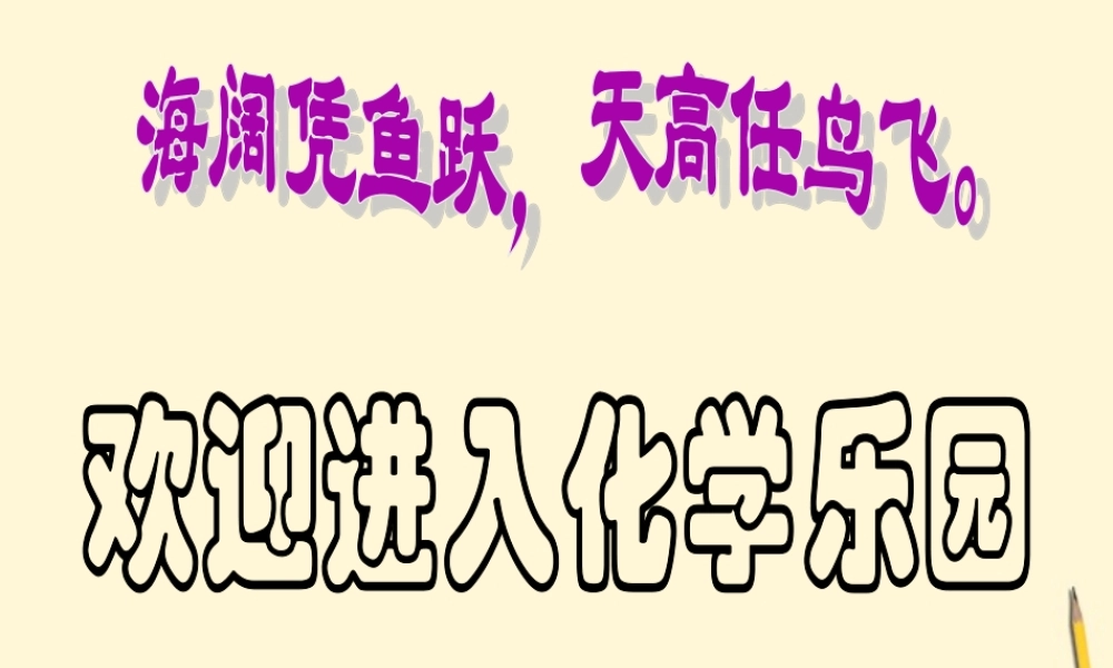九年级化学 金属活动性顺序的探究课件 鲁教版  课件