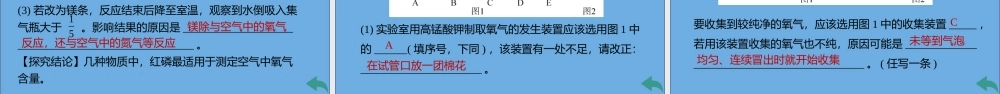 (河南专版)九年级化学上册 第二单元 我们周围的空气小结与复习习题讲评课件 (新版)新人教版 课件