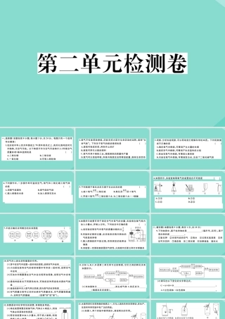 (贵州专版)九年级化学上册 第二单元 我们周围的空气检测卷作业课件 (新版)新人教版 课件