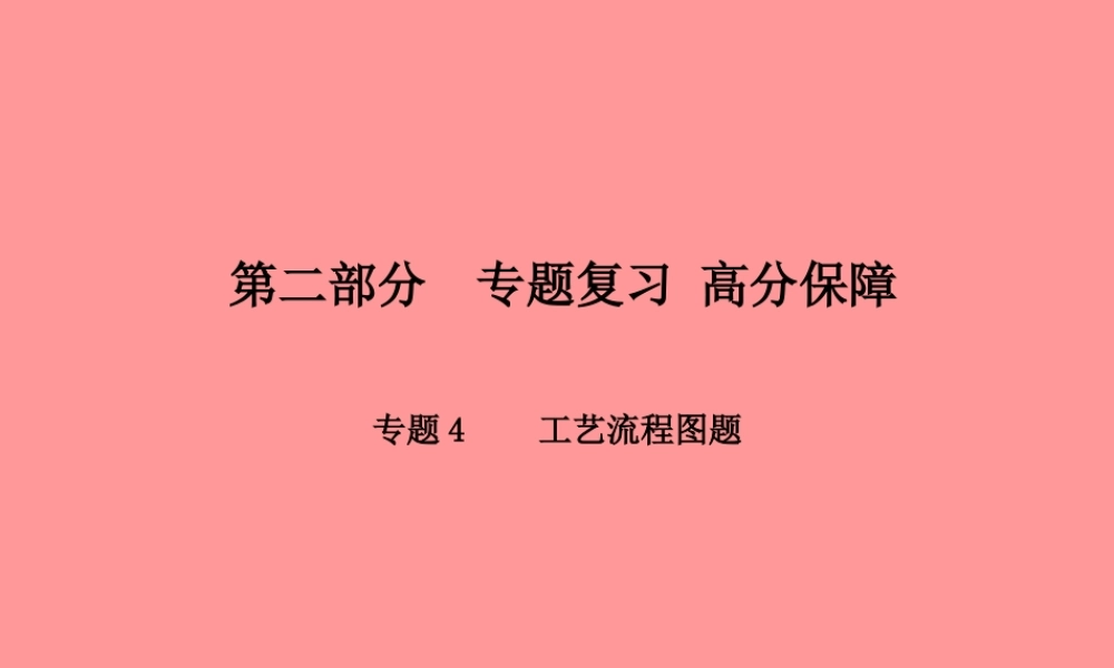 (潍坊专版)中考化学总复习 第二部分 专题复习 高分保障 专题4 物质的共存、检验、除杂题课件 新人教版 课件