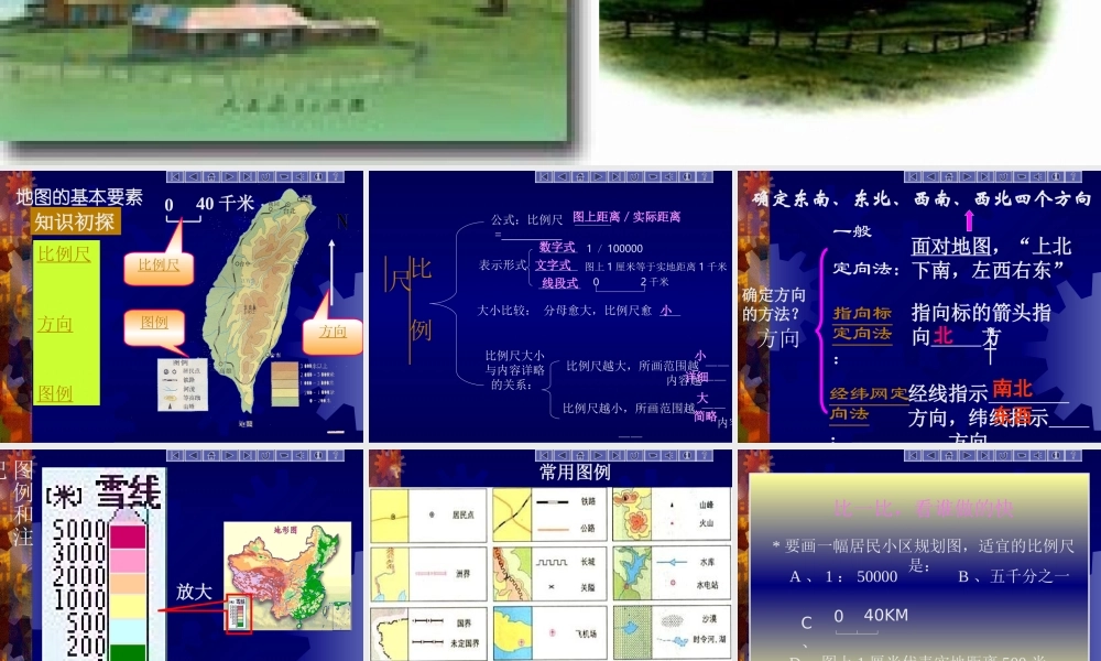 七年级地理地图课件1 新课标 人教版 课件