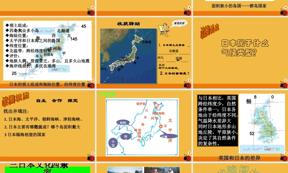 七年级地理下册 日本课件 人教新课标版 课件