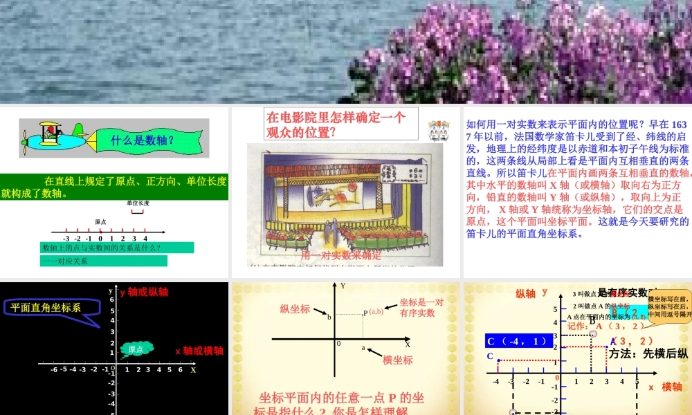 6.1平面直角坐标系(1)人教版 课件