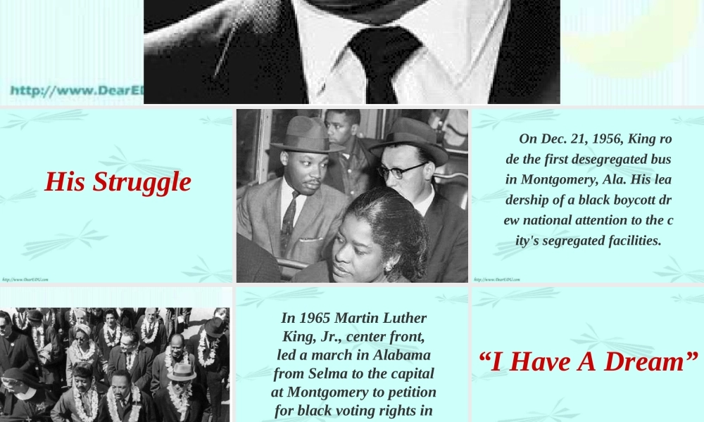 I have  a  dream 湖北省高二英语下学期Unit14 Freedom fighters全单元课件 人教版 湖北省高二英语下学期Unit14 Freedom fighters全单元课件 人教版