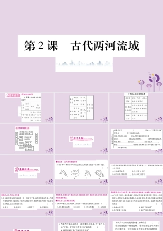 九年级历史上册 第1单元 古代亚非文明 第2课 古代两河流域习题课件 新人教版 课件