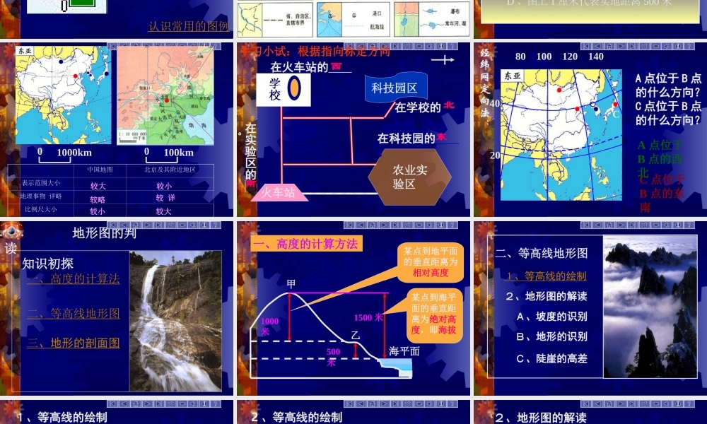 七年级地上册地图  课件新人教版 课件