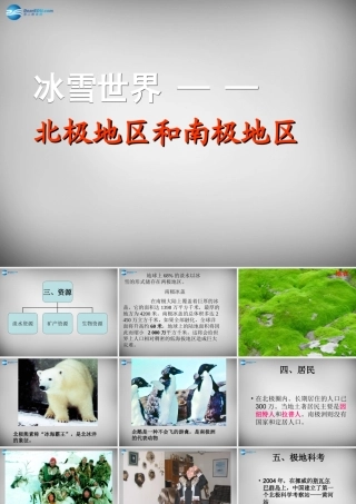 七年级地理下册 第七章 第五节 北极地区和南极地区课件2 湘教版 课件