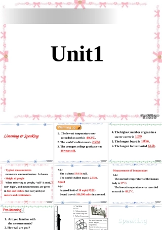 Unit1 Warming up,listening speaking课件示例 人教版 课件