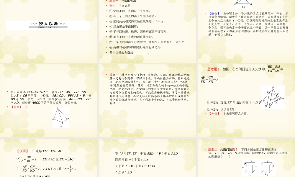 (高考调研)高三数学第一轮复习 第十章(直线、平面、简单几何体A)课件10A-1 课件