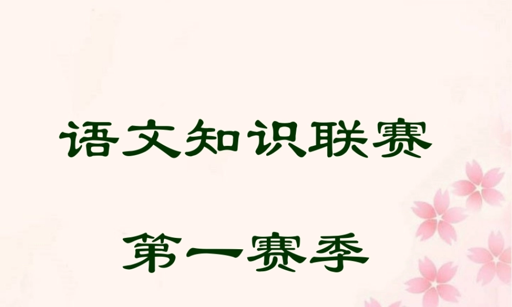 中考语文复习课件错别字练习 课件