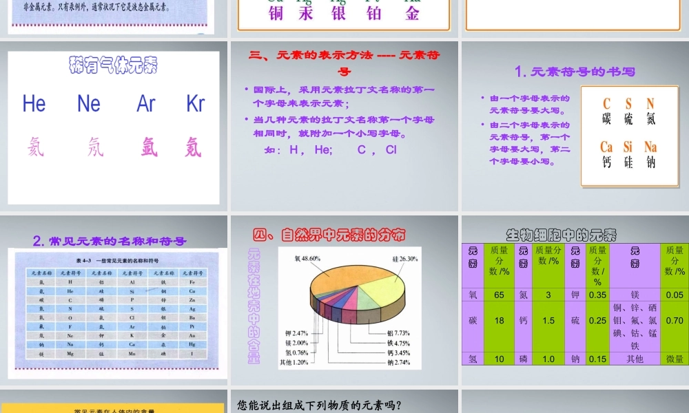 九年级化学上册(辨别物质的元素组成)课件4 粤教版 课件